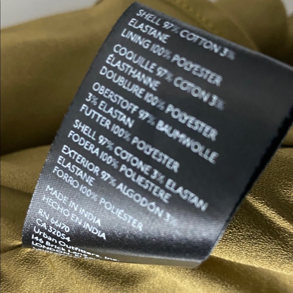 Free People Ruffle Romance Military Jacket Army Green Size M NWT - Picture 14 of 14